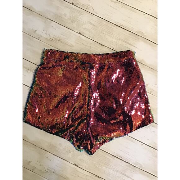Fabulous rave, disco party, sequin, booty shorts, size small - Picture 4 of 6